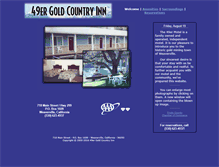 Tablet Screenshot of goldcountryinn.com